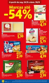Folheto Lidl semana 35 Página 24: Iglo esparregado sem glúten €3,99, Iglo lasanha bolonhesa €2,99