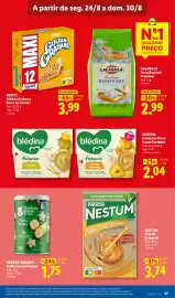 Folheto Lidl semana 35 Página 27: Nestum cereais integrais €3,74, Nestlé Golden Grahams Barra de Cereais €3,99