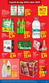 Folheto Lidl semana 35 Página 29: Heineken Cerveja €11,69, Mina de Pias Vinho Tinto €4,99