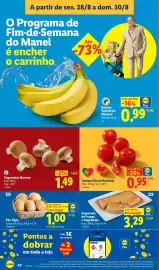 Folheto Lidl semana 35 Página 40: Cogumelos Marrom €1,49, Tomate Cherry Nacional €0,95