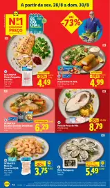 Folheto Lidl semana 35 Página 42: Ocean Sea Bacalhau Desfiado Demolhado €6,29, Posta de Perca do Nilo €8,79