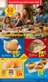 Folheto Lidl semana 35 Página 5: Pão de Forma Escuro com Sementes €1,49, Pastel de Nata €2,10