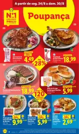 Folheto Lidl semana 35 Página 6: Peito de frango embalagem familiar €5,99, Preparado de Carne Picada de Bovino €9,99