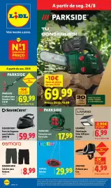 Folheto Lidl | Novidades Página 1: Silvercrest ferro de engomar com caldeira €59,99, Lupilu baloiço €29,99