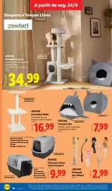 Folheto Lidl | Novidades Página 10: Zoofari toca para gato €7,99, Zoofari brinquedo para animal €2,99