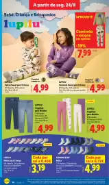 Folheto Lidl | Novidades Página 14: Esmara kids meias €4,99, Lupilu leggings para menina €4,99
