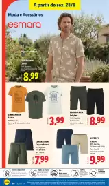 Folheto Lidl | Novidades Página 20: Esmara men calções €8,99, Livergy calções €9,99