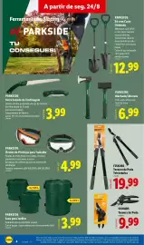 Folheto Lidl | Novidades Página 4: Parkside saco para jardim €3,99, Óculos de Proteção para Trabalho Parkside €4,99