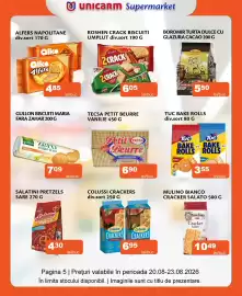 Catalog Unicarm Pagină 5: Tecsa petit beurre vanilie €6,90, Tuc bake rolls €3,55