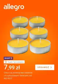Allegro gazetka tydzień 34 Strona 2: Świece cytrusowe przeciw owadom NO PEST 6-pak €7,99