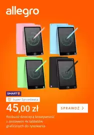 Allegro gazetka tydzień 34 Strona 2: Tablet graficzny do rysowania 4-pak €45,00