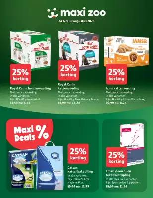 Maxi Zoo (geldig t/m 30-08)