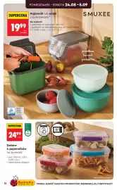Biedronka gazetka Strona 12: Zestaw 4 pojemników na żywność €24,99, Pojemnik lub miski z pokrywkami €19,99