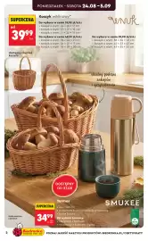 Biedronka gazetka Strona 2: Koszyk wiklinowy €39,99, Termos €34,99