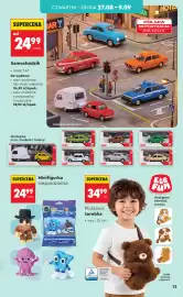 Biedronka gazetka Strona 33: Pluszowa torebka €34,99, Samochodzik €24,99