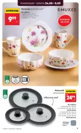 Biedronka gazetka Strona 9: Pokrywki uniwersalne €24,99, Naczynia porcelanowe €9,99