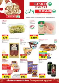 Spar Market akciós újság hét 35 Oldal 1: Milka extra fun €899,00, Müller riso €299,00