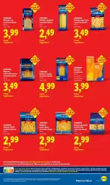 Lidl gazetka Strona 19: Makaron bez glutenu fusilli Combino €3,99, Makaron spaghetti z pszenicy durum Combino €2,49