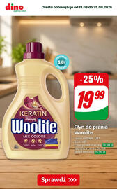 Dino gazetka tydzień 34 Strona 10: Płyn do prania Woolite Keratin Therapy Mix Colors €19,99