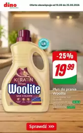 Dino gazetka tydzień 34 Strona 10: Płyn do prania Woolite Keratin Therapy Mix Colors €19,99