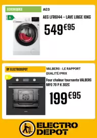 Electro Depot folder Pagina 3: Lave linge 10kg €549,95, Four chaleur tournante valberg €199,95