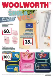 Woolworth leták Strana 1: Různé licence €300,00, Stenzer gelové pero €35,00