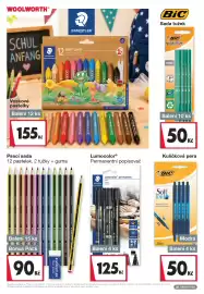 Woolworth leták Strana 6: Staedtler Lumocolor permanent €125,00, Staedtler psací sada €90,00