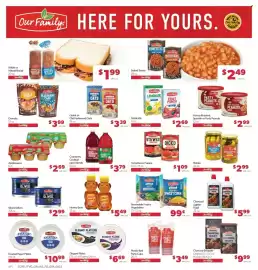 Family Fare weekly ad week 35 Page 10: Our Family pickles €2,99, Our Family honey roasted, spanish or party peanuts €2,99