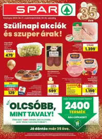 Spar akciós újság hét 35 Oldal 1: Spar kakaós csiga €129,00, S-budget csirkemellfilé €1.399,00