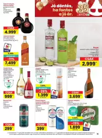 Spar akciós újság hét 35 Oldal 15: Peroni nastro azzurro €399,00, Angyal mosoly tokaji cuvée €1.399,00