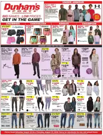 Dunham's Sports weekly ad week 34 Page 1: Puma men's and women's tees, tanks, and fleece, Chubbies men's swim trunks €45,00