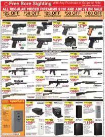 Dunham's Sports weekly ad week 34 Page 4: Gunvault minivault €94,99, Sports Afield 40 gun fire rated safe €549,99