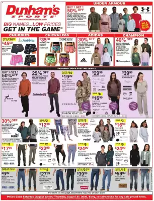 Dunham's Sports weekly ad