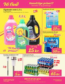 Hi five tilbudsavis Side 24: Pepsi €65,00, Grundig solcellelampe LED €5,00