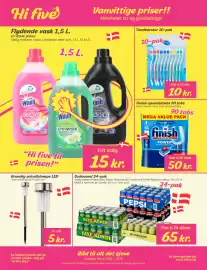 Hi five tilbudsavis Side 24: Pepsi €65,00, Grundig solcellelampe LED €5,00