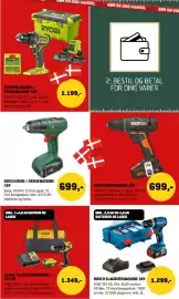 XL-BYG tilbudsavis uge 34 Side 20: DeWalt slagboremaskine 18V XR €1.349,00, Bosch bore-/skruemaskine 18v €699,00
