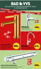 XL-BYG tilbudsavis uge 34 Side 34: Grohe Start Edge køkkenarmatur €675,00, Grohe Precision Flow Brusetermstat €699,00