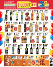 Liquor City catalogue Page 3: Johnnie Walker Gold Label (Blended Scotch Whisky) + Schweppes (Soda Water) €659,99