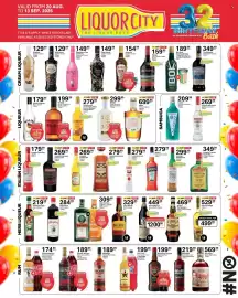 Liquor City catalogue Page 5: Captain Morgan (Black Jamaica Rum) + Coca-Cola €189,99, ABK6 Honey Cognac Liqueur €699,99