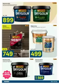 Maxbo kundeavis Side 4: Jotun Drygolin Optimal €1.569,00, Jotun Visir Oljegrunning €499,00