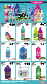 Folleto Merco semana 34 Página 9: Mas detergente liquido mas variedad €159,00, Suavizante Suatel €74,99