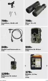 Biltema reklamblad Sida 10: Headset med öronmussla oc... €249,00, Kikare, 10 x 42 €799,00