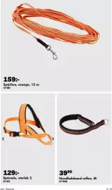 Biltema reklamblad Sida 12: Spårlina, orange €159,00, Spårsele, storlek 2 €129,00