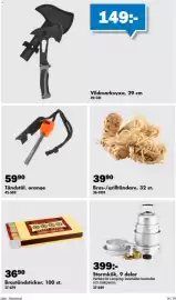 Biltema reklamblad Sida 15: Bras-/grilltändare €39,90, Biltema braständstickor €36,90