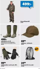 Biltema reklamblad Sida 3: Jaktkeps, mörkgrön €69,90, Jakthandske med touch €99,90