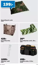 Biltema reklamblad Sida 6: Kamouflagetejp nordic €26,90, Kamouflagenät nordic €199,00