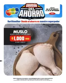 Catálogo Surtifamiliar Página 2: Muslo blanco unidad cong mac pollo €1.000,00