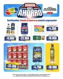 Catálogo Surtifamiliar Página 3: Fab detergente ultra flash €23.950,00, Surtifamiliar aceite de oliva virgen €36.990,00