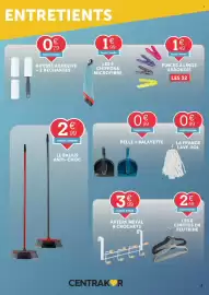 Catalogue Centrakor page 3: Pelle + balayette €0,99, Le balais anti-choc €2,99