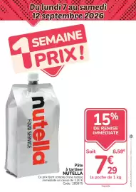 Catalogue Promocash semaine 36 page 10: Nutella Pâte à tartiner €7,29